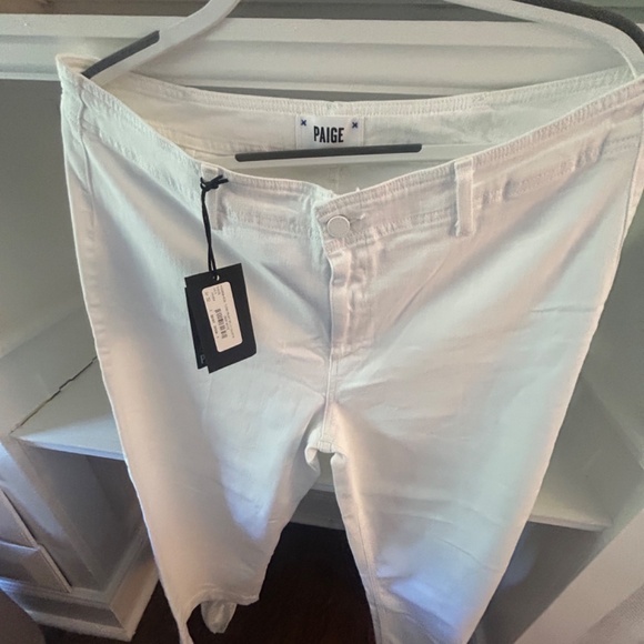 Paige Clean Front Nellie Cullotte Crisp White NEW WITH TAGS Size 32 - Picture 1 of 6